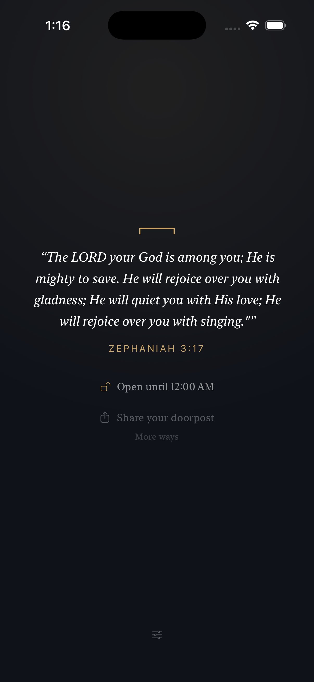 The verse written, and the day open